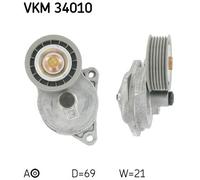 TENSIONER PULLEY, V-RIBBED BELT FOR FORD AUSTRALIA FOCUS SKF VKM 34010