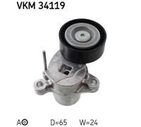 TENSIONER PULLEY, V-RIBBED BELT FOR FORD B-MAX C-MAX ECOSPORT SKF VKM 34119