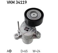 TENSIONER PULLEY, V-RIBBED BELT FOR FORD B-MAX C-MAX ECOSPORT SKF VKM 34119
