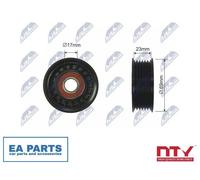 Tensioner Pulley, V-ribbed belt for FORD C-MAX FOCUS NTY RRK-FR-000
