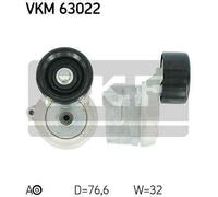 Tensioner Pulley, v-ribbed belt for HONDA ACCORD SKF VKM 63022