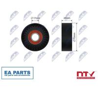 Tensioner Pulley, V-ribbed belt for HYUNDAI ACCENT GYRO AVANTE NTY RNK-KA-004A