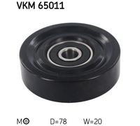Tensioner Pulley, v-ribbed belt for KIA CARENS CEED CERATO PRIDE SKF VKM 65011