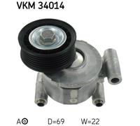 TENSIONER PULLEY, V-RIBBED BELT FOR MAZDA 3 5 SKF VKM 34014