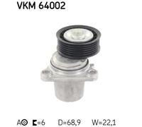 Tensioner Pulley, v-ribbed belt for MAZDA 3 SKF VKM 64002