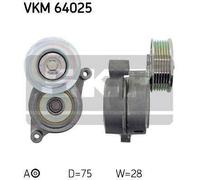 Tensioner Pulley, v-ribbed belt for MAZDA 3 SKF VKM 64025