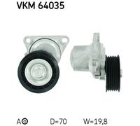 Tensioner Pulley, v-ribbed belt for MAZDA 3 SKF VKM 64035