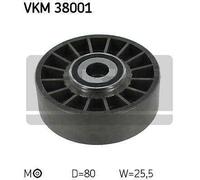 Tensioner Pulley, v-ribbed belt for MERCEDES-BENZ S124 C124 W124 SKF VKM 38001