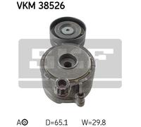 Tensioner Pulley, v-ribbed belt for MERCEDES-BENZ W204 S204 C218 SKF VKM 38526