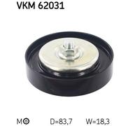 TENSIONER PULLEY, V-RIBBED BELT FOR NISSAN ALMERA MARCH NOTE SKF VKM 62031