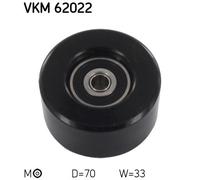 Tensioner Pulley, v-ribbed belt for NISSAN CUBE DUALIS SKF VKM 62022