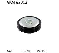 TENSIONER PULLEY, V-RIBBED BELT FOR NISSAN MARCH NOTE SKF VKM 62013