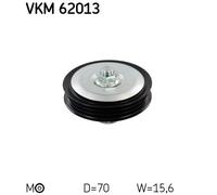 TENSIONER PULLEY, V-RIBBED BELT FOR NISSAN MARCH NOTE SKF VKM 62013