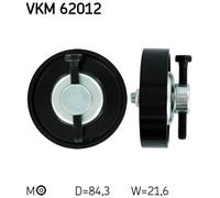 TENSIONER PULLEY, V-RIBBED BELT FOR NISSAN MARCH SKF VKM 62012