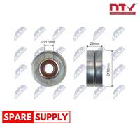 TENSIONER PULLEY, V-RIBBED BELT FOR OPEL ANTARA A ASTRA CLASSIC F NTY RNK-NS-015