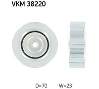 Tensioner Pulley, v-ribbed belt for OPEL OMEGA B SKF VKM 38220