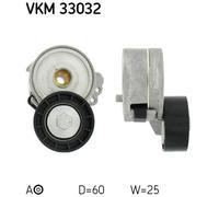 TENSIONER PULLEY, V-RIBBED BELT FOR PEUGEOT 206 306 307 BOXER SKF VKM 33032