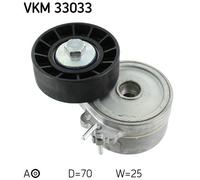 Tensioner Pulley, v-ribbed belt for PEUGEOT 206 306 406 607 SKF VKM 33033