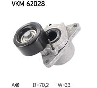 Tensioner Pulley, v-ribbed belt for RENAULT ALASKAN SKF VKM 62028