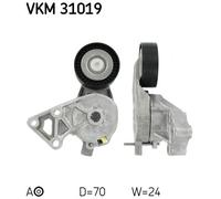 Tensioner Pulley, v-ribbed belt for SEAT ALHAMBRA LEON TOLEDO SKF VKM 31019