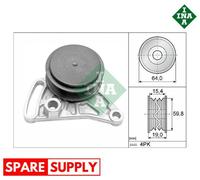 TENSIONER PULLEY, V-RIBBED BELT FOR SKODA AUDI INA 531 0309 10