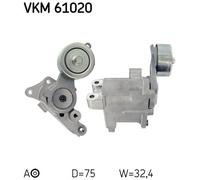 Tensioner Pulley, v-ribbed belt for TOYOTA DYNA Platform/Chassis SKF VKM 61020