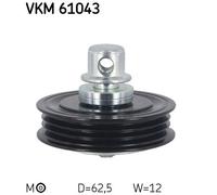 TENSIONER PULLEY, V-RIBBED BELT FOR TOYOTA PRIUS II LIFTBACK SKF VKM 61043