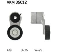 Tensioner Pulley, v-ribbed belt for VAUXHALL ASTRA ASTRAVAN COMBO SKF VKM 35012