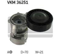 Tensioner Pulley, v-ribbed belt for VOLVO C30 C70 S40 V40 SKF VKM 36251