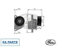 Tensioner Pulley, v-ribbed belt for VOLVO C70 S40 S60 S70 GATES T38190