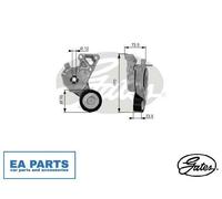 Tensioner Pulley, v-ribbed belt for VW BEETLE BORA CADDY GATES T38148