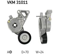 TENSIONER PULLEY, V-RIBBED BELT FOR VW BEETLE BORA CADDY SKF VKM 31011