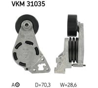 Tensioner Pulley, v-ribbed belt for VW DERBY FOX LUPO POLO SKF VKM 31035