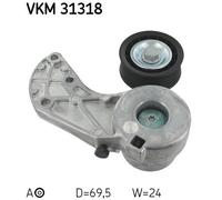 TENSIONER PULLEY, V-RIBBED BELT FOR VW PHAETON TOUAREG SKF VKM 31318