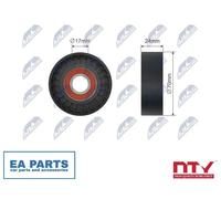 Tensioner Pulley, V-ribbed belt NTY RNK-AU-080