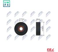 NTY RNK-AR-011 Tensioner Pulley, V-belt