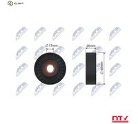 NTY RNK-AR-011 Tensioner Pulley, V-belt
