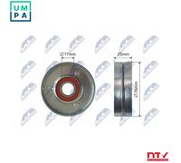 NTY RNK-DW-011 Tensioner Pulley, V-belt
