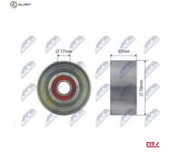 NTY RNK-HD-005 Tensioner Pulley, V-belt