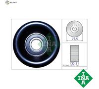 Aux Belt Tensioner fits HONDA FR-V BE3 2.0 2005 on K20A9 Drive V-Ribbed INA New