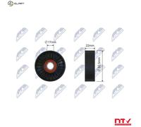 NTY RNK-AR-015 Tensioner pulley