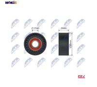 NTY RNK-AR-018 Tensioner pulley