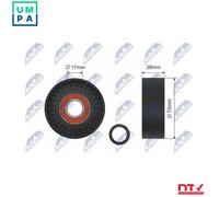 NTY RNK-BM-008 Tensioner pulley