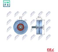 TENSIONER PULLEY VRIBBED BELT RNK-CT-055 FOR PEUGEOT CITROËN XSARA/PICASSO 1.4L