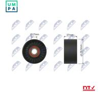NTY RNK-FR-017 Tensioner pulley