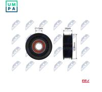 NTY Tensioner Pulley RNK-MZ-018 - V-ribbed Belt for Mazda MPV/II, 3, 6, Hatchback/Wagon