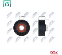NTY RNK-MZ-020 Tensioner pulley