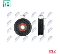 PULLEY IDLER V-BELT FOR OPEL OMEGA B SIGNUM VECTRA C 96-03