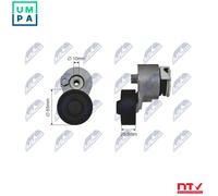 NTY Tensioner Pulley RNK-RE-019 - V-Ribbed Belt for Renault Clio II Hatchback/Van 1.5L
