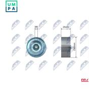 NTY RNK-RE-026 Tensioner pulley